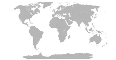 New Britain sparrowhawk habitat map