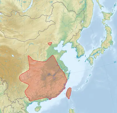 Chinese noctule habitat map