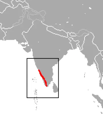 Lion-Tailed Macaque habitat map