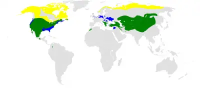 Horned Lark habitat map
