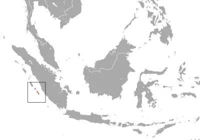 Pagai Island macaque habitat map