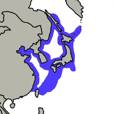 Japanese cormorant habitat map