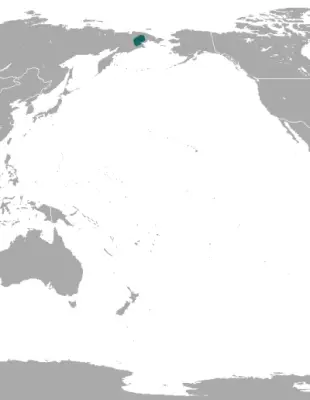 Portenko's shrew habitat map