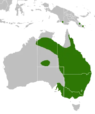 Eastern Brown Snake habitat map