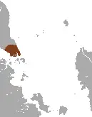 Banded surili habitat map