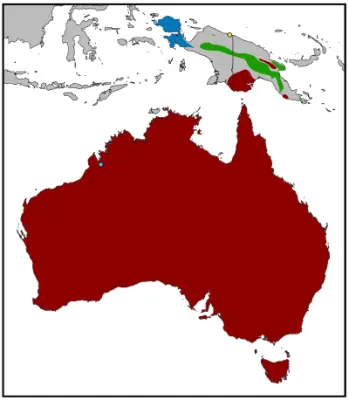 Sir David's long-beaked echidna habitat map