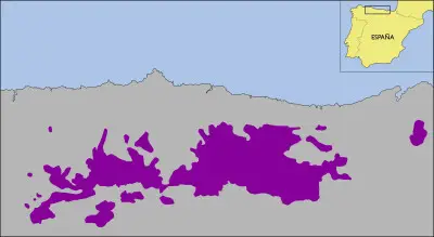 Cantabrian chamois habitat map