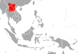 Thai horseshoe bat habitat map