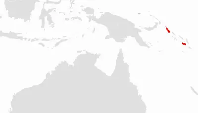 Brown fantail habitat map