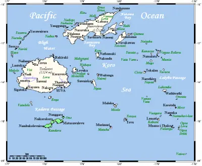 Kadavu fantail habitat map