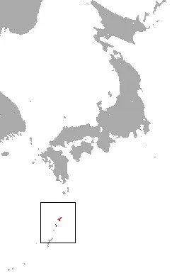 Ryukyu shrew habitat map