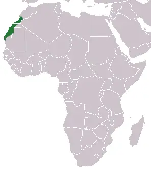 Saharan shrew habitat map
