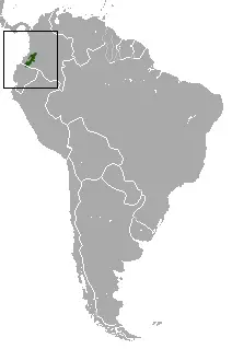 Scaly-footed small-eared shrew habitat map