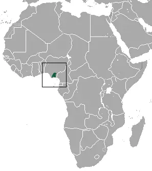 Sclater's guenon habitat map