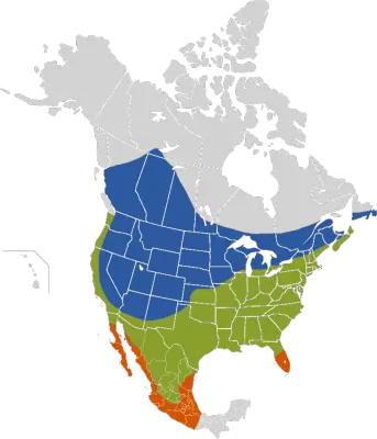 Brown-Headed Cowbird habitat map