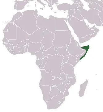 Somali hedgehog habitat map