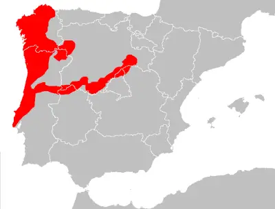 Iberian shrew habitat map