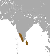 Stripe-necked mongoose habitat map