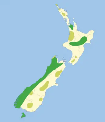 Kakapo habitat map