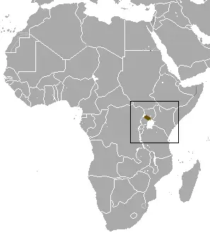 Ugandan lowland shrew habitat map