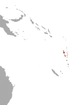 Vanuatu flying fox habitat map