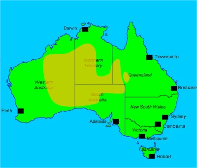 Australian Feral Camel habitat map
