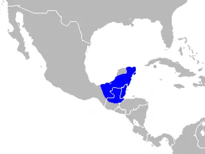 Guatemalan Black Howler habitat map