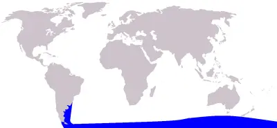 Spectacled Porpoise habitat map