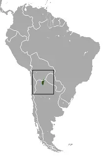 Yepes's mulita habitat map