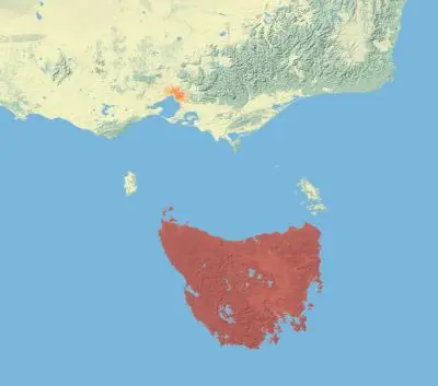 Eastern Quoll habitat map