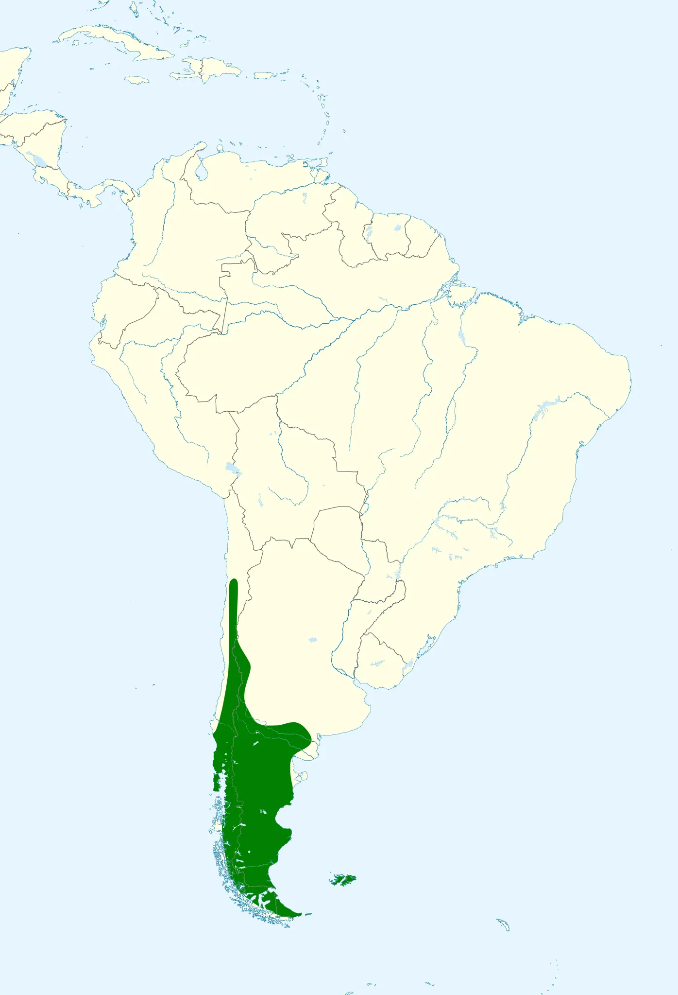 Black-chinned siskin habitat map