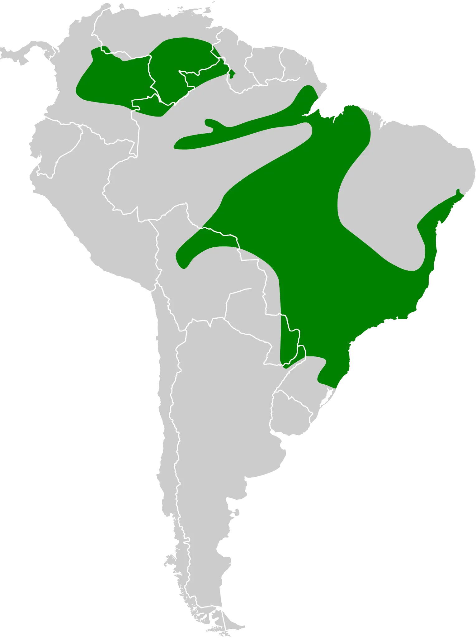 Versicolored emerald habitat map