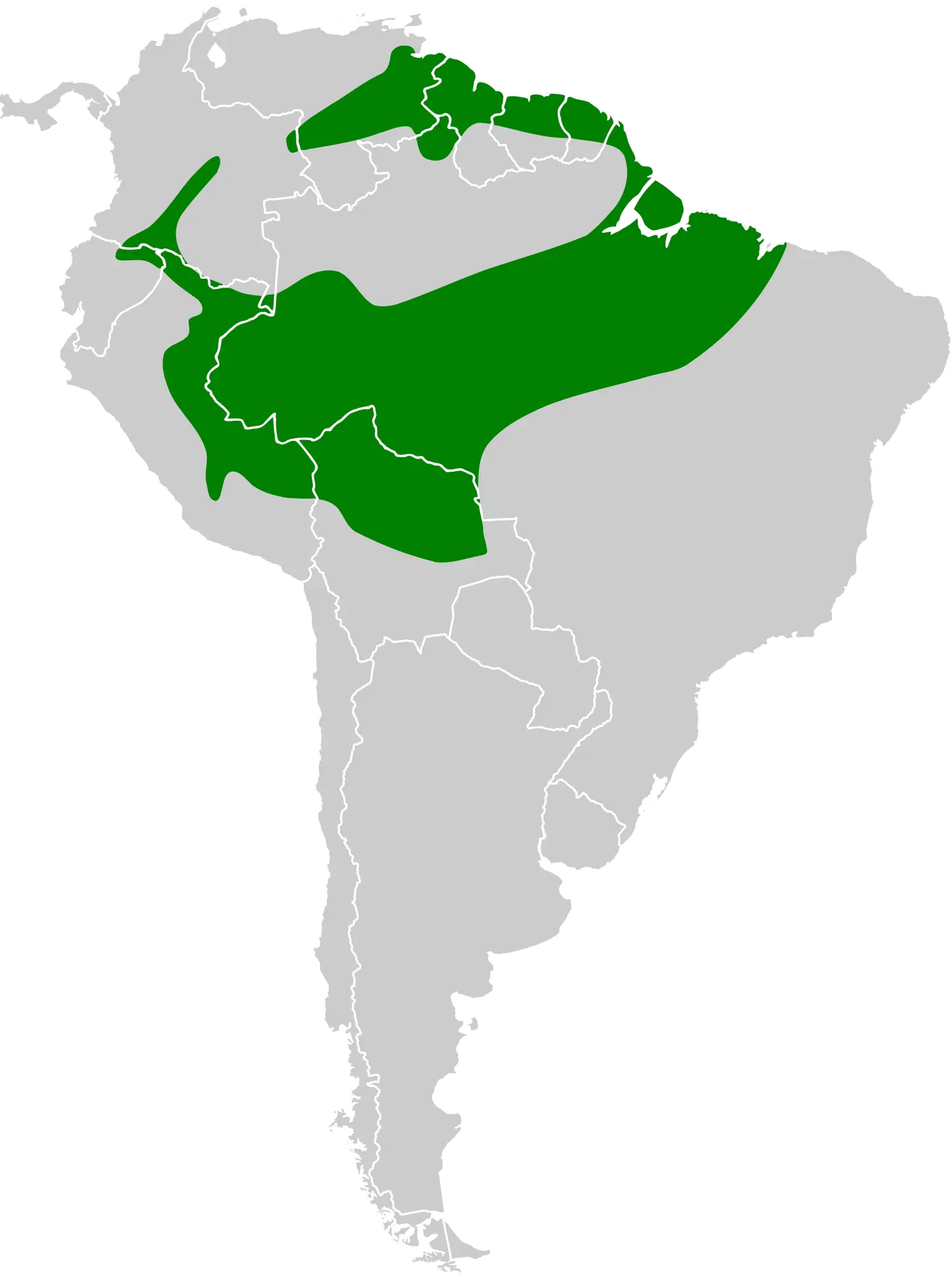Plain-crowned spinetail habitat map