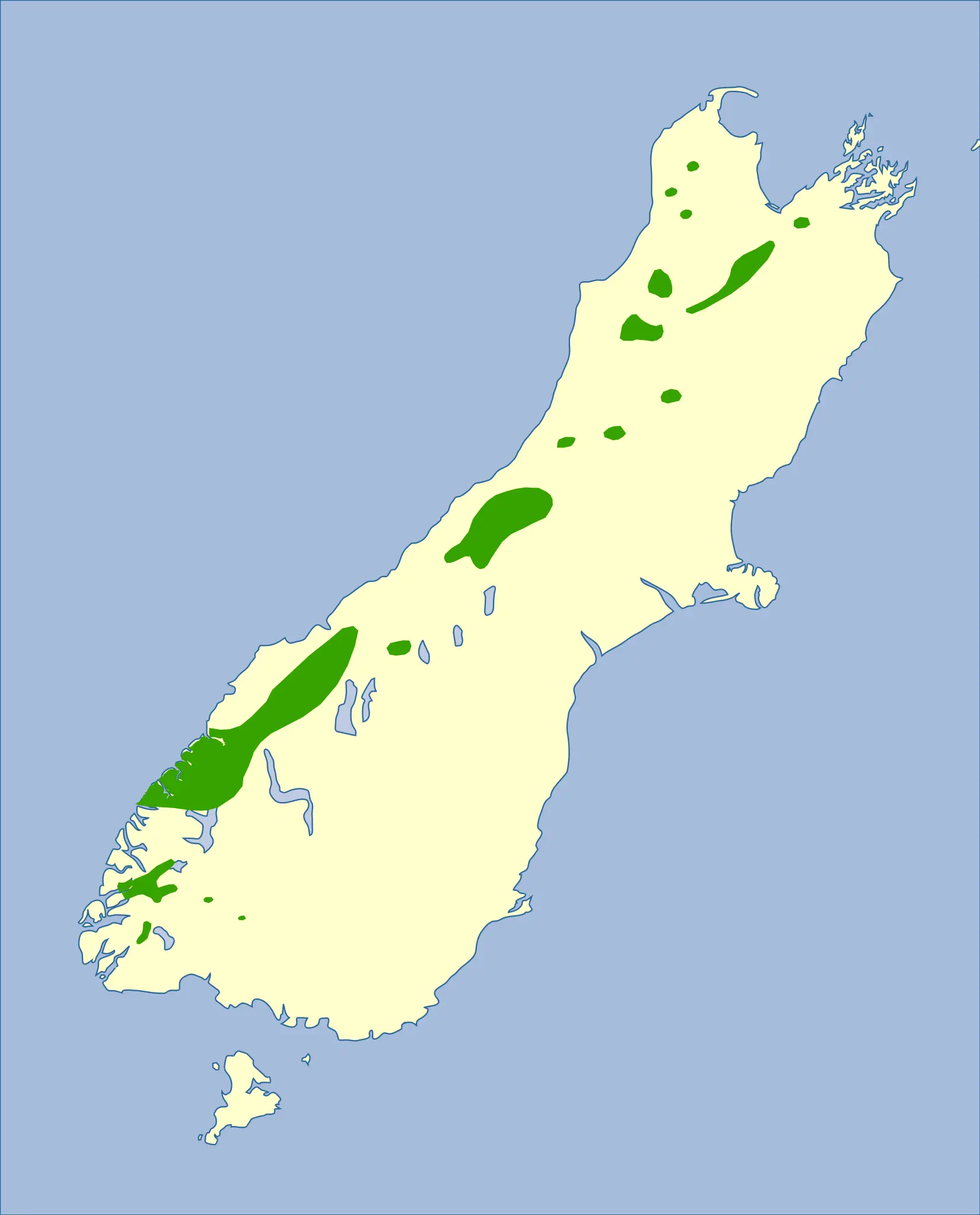 New Zealand rock wren habitat map