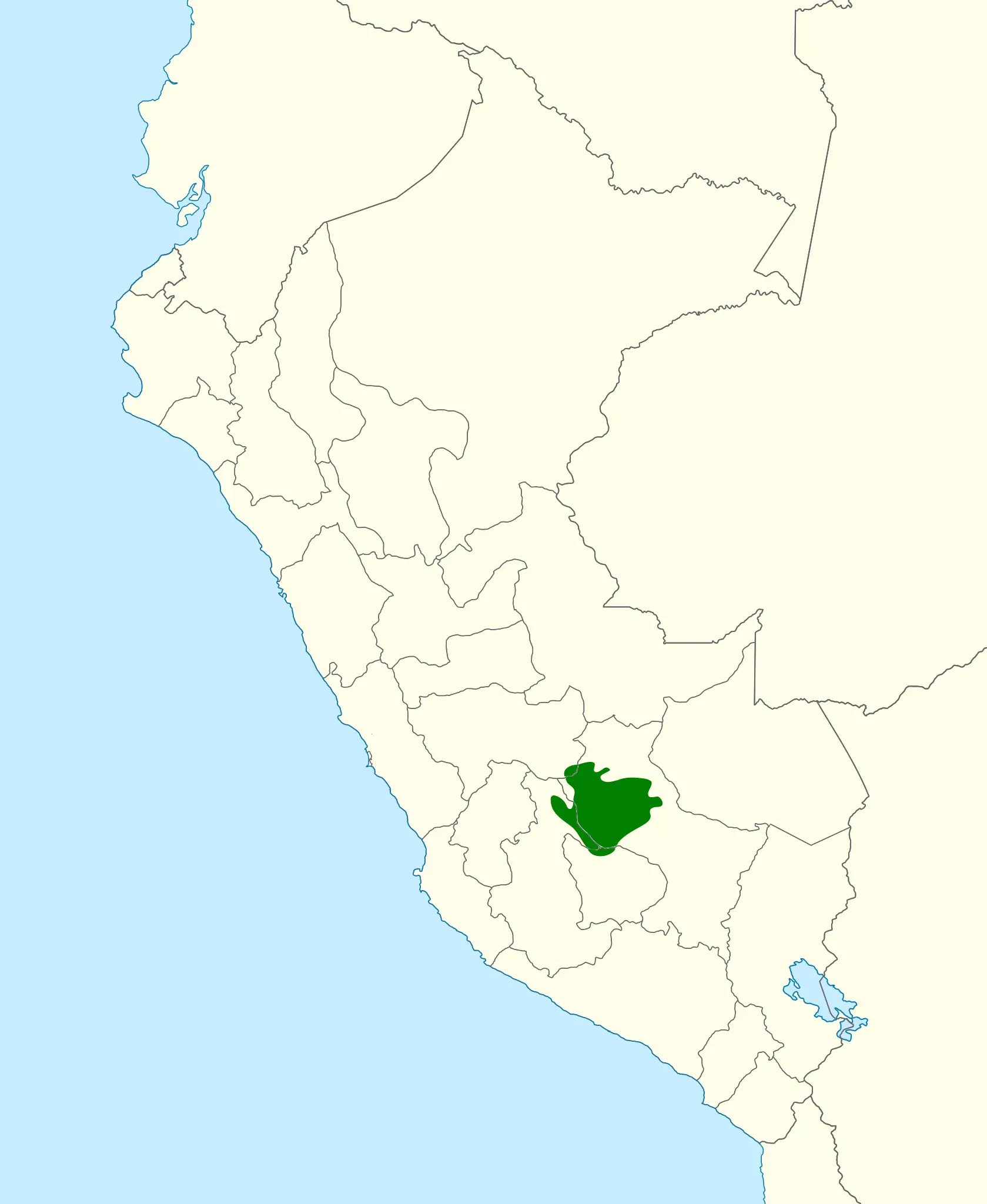 Inca wren habitat map