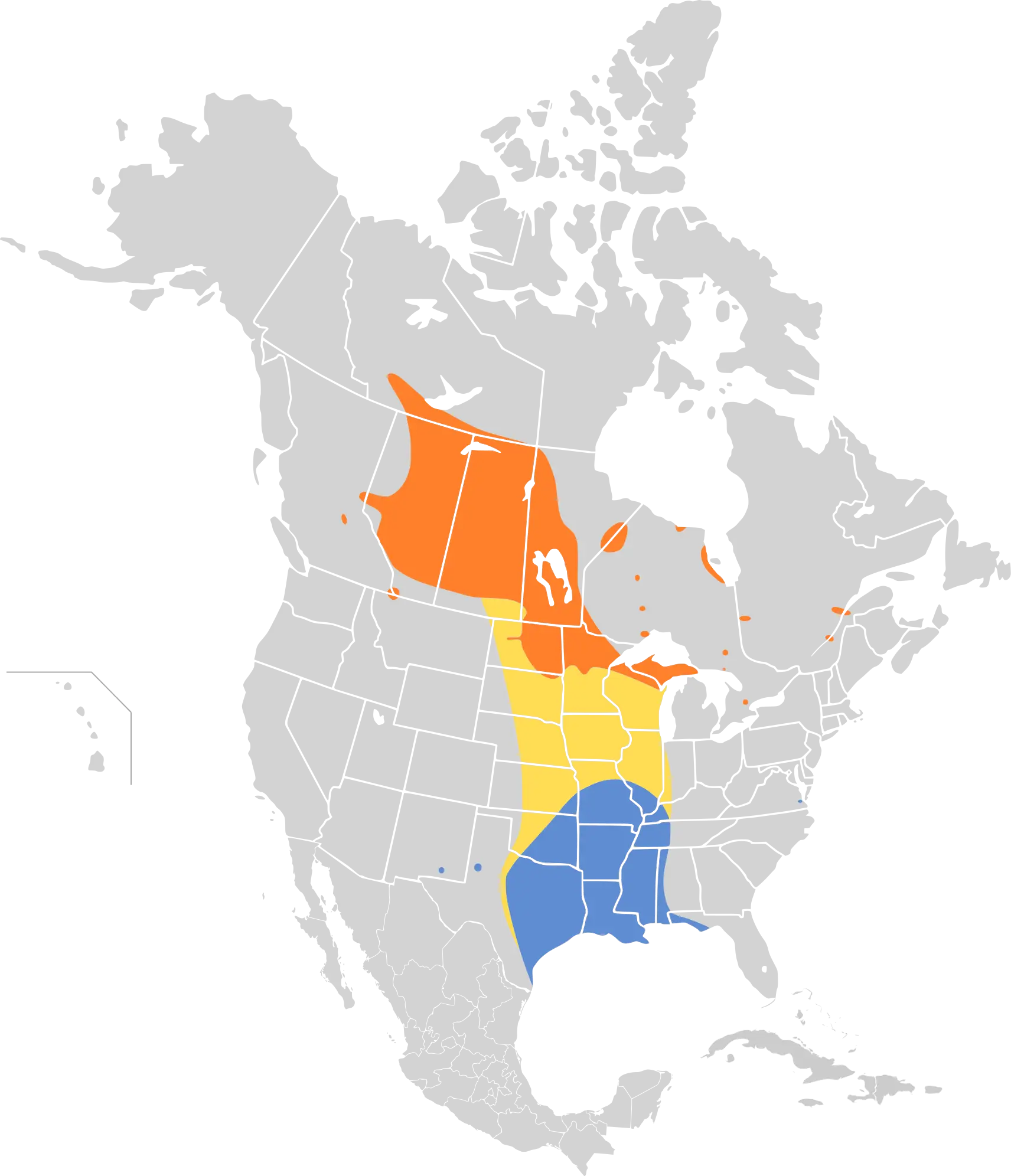 LeConte's sparrow habitat map