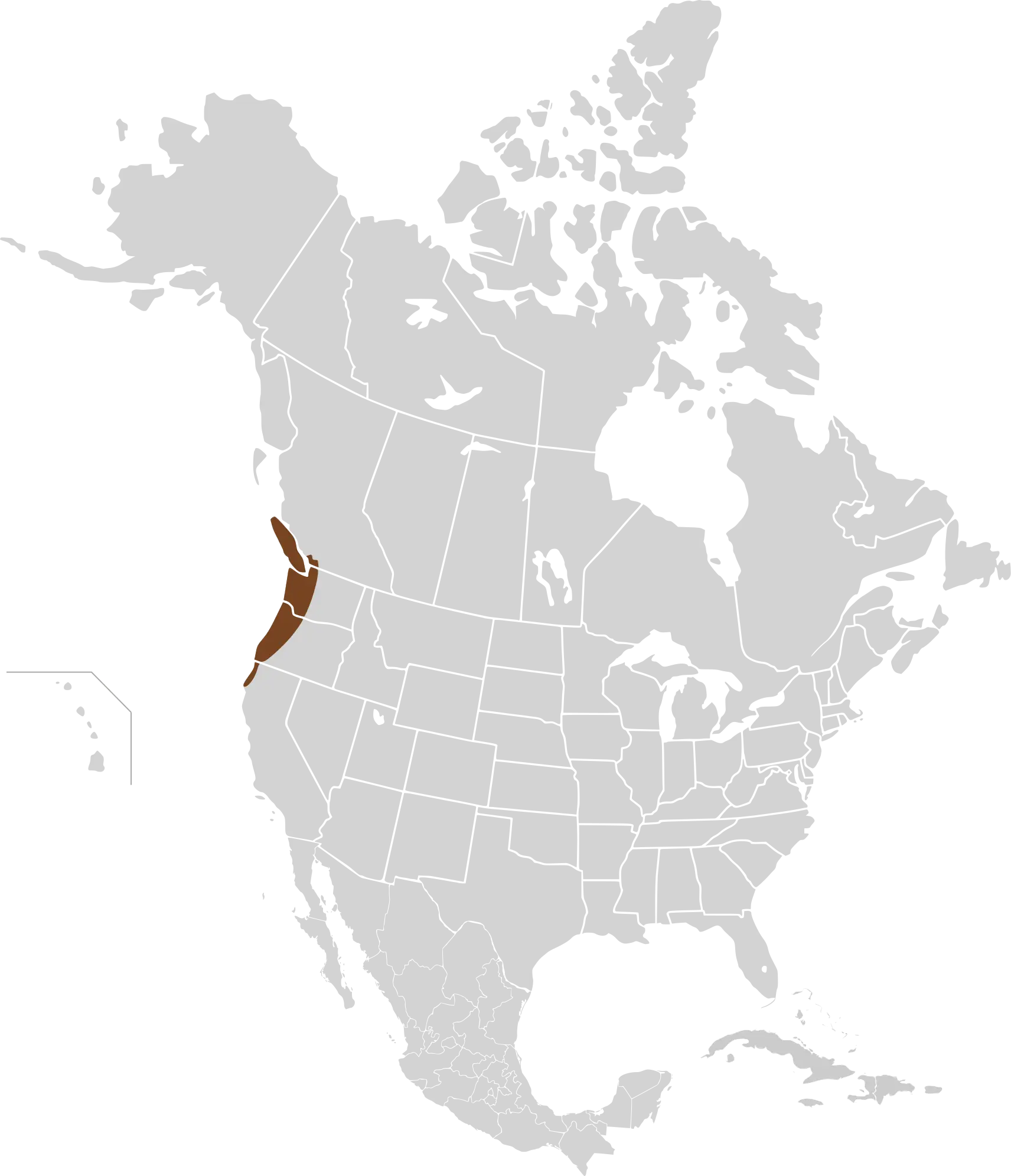 Townsend's vole habitat map