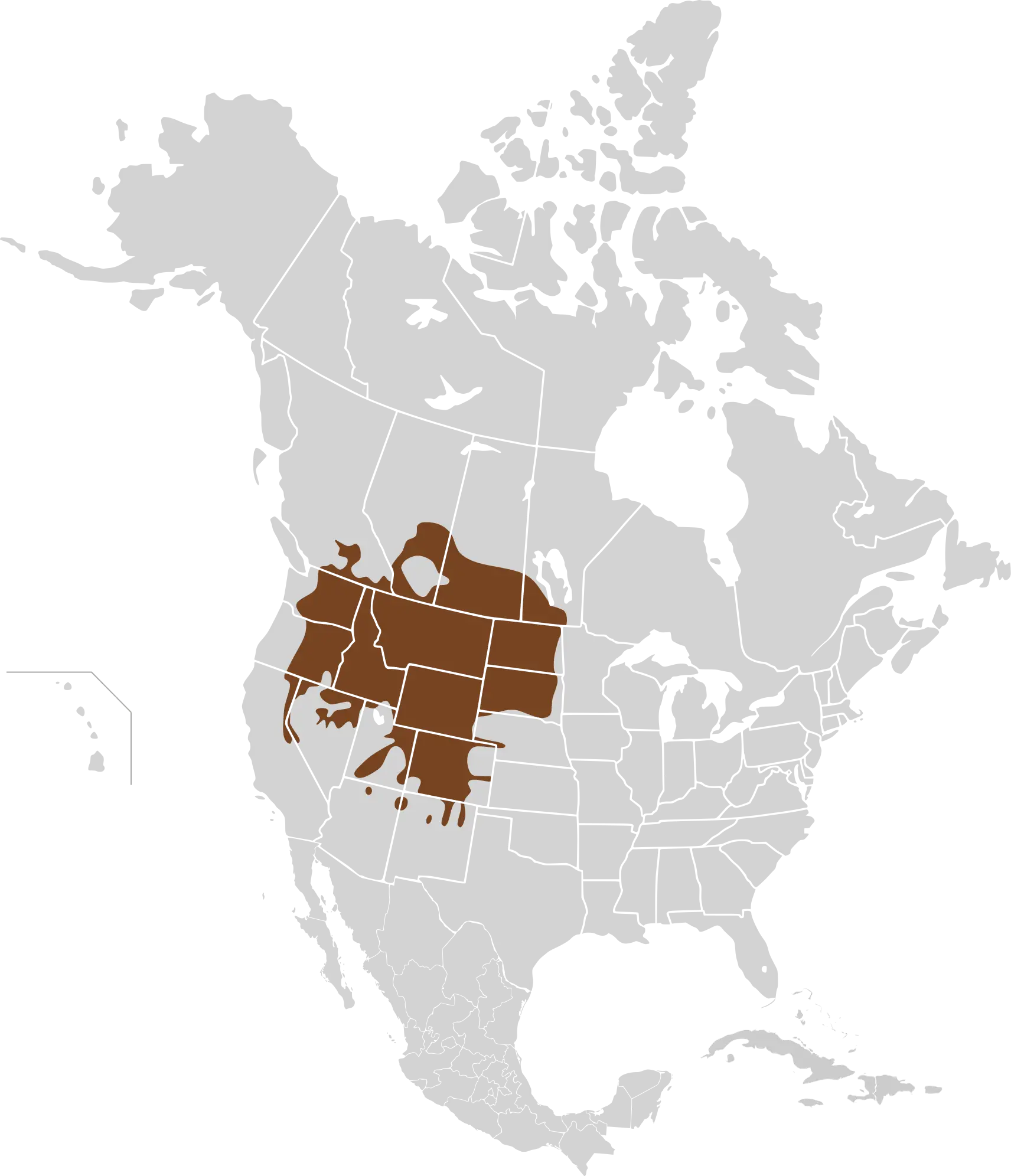 Northern pocket gopher habitat map