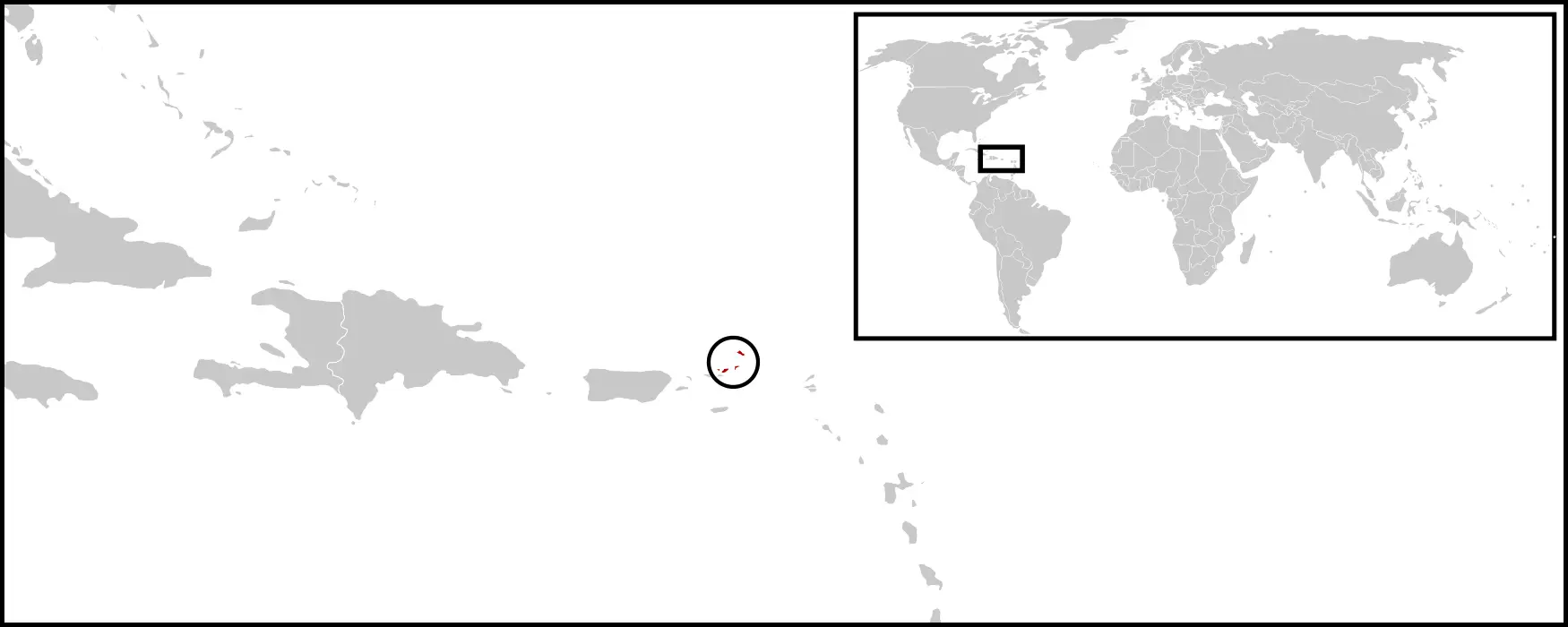 Virgin Islands dwarf sphaero habitat map