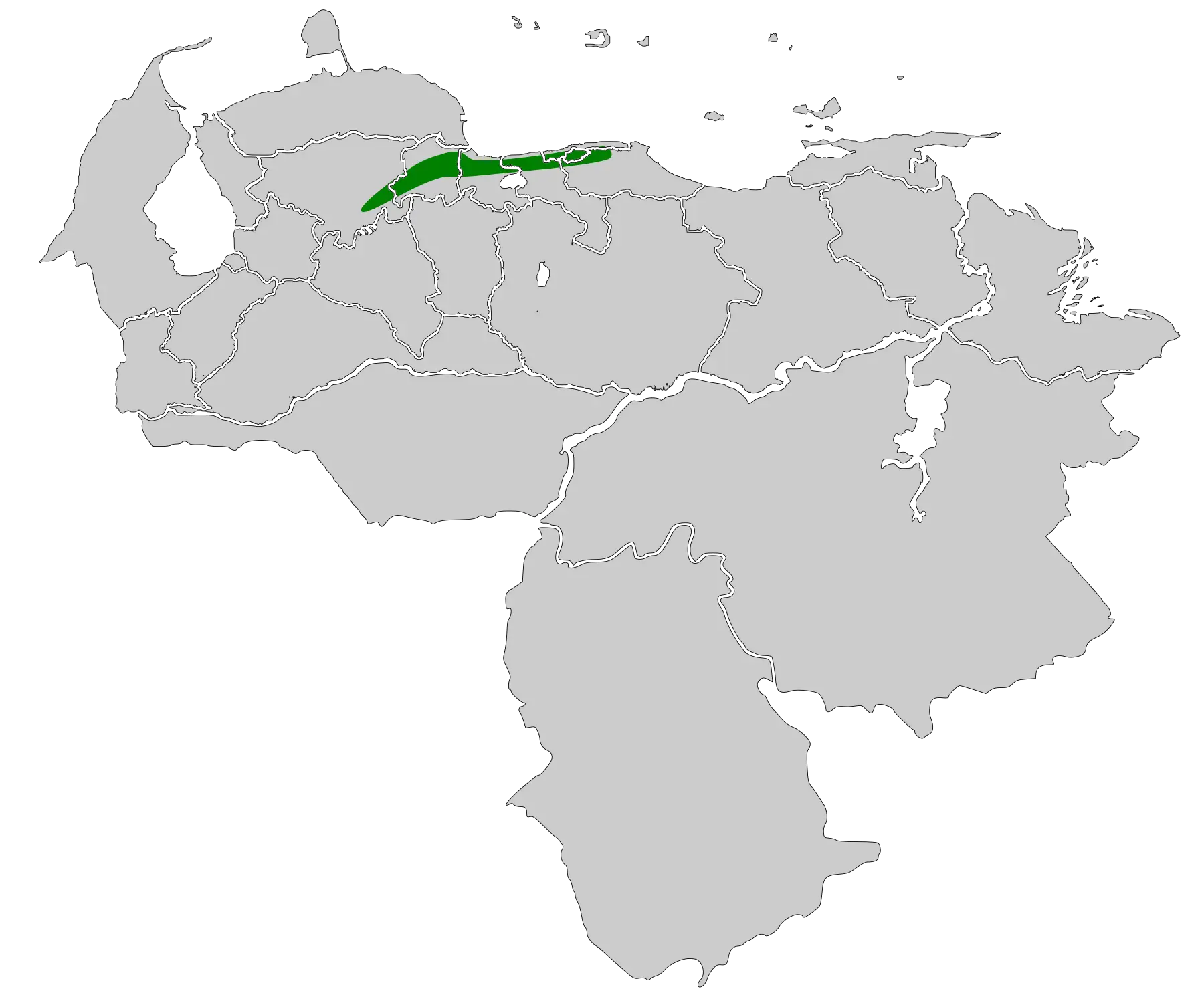 Rufous-cheeked tanager habitat map
