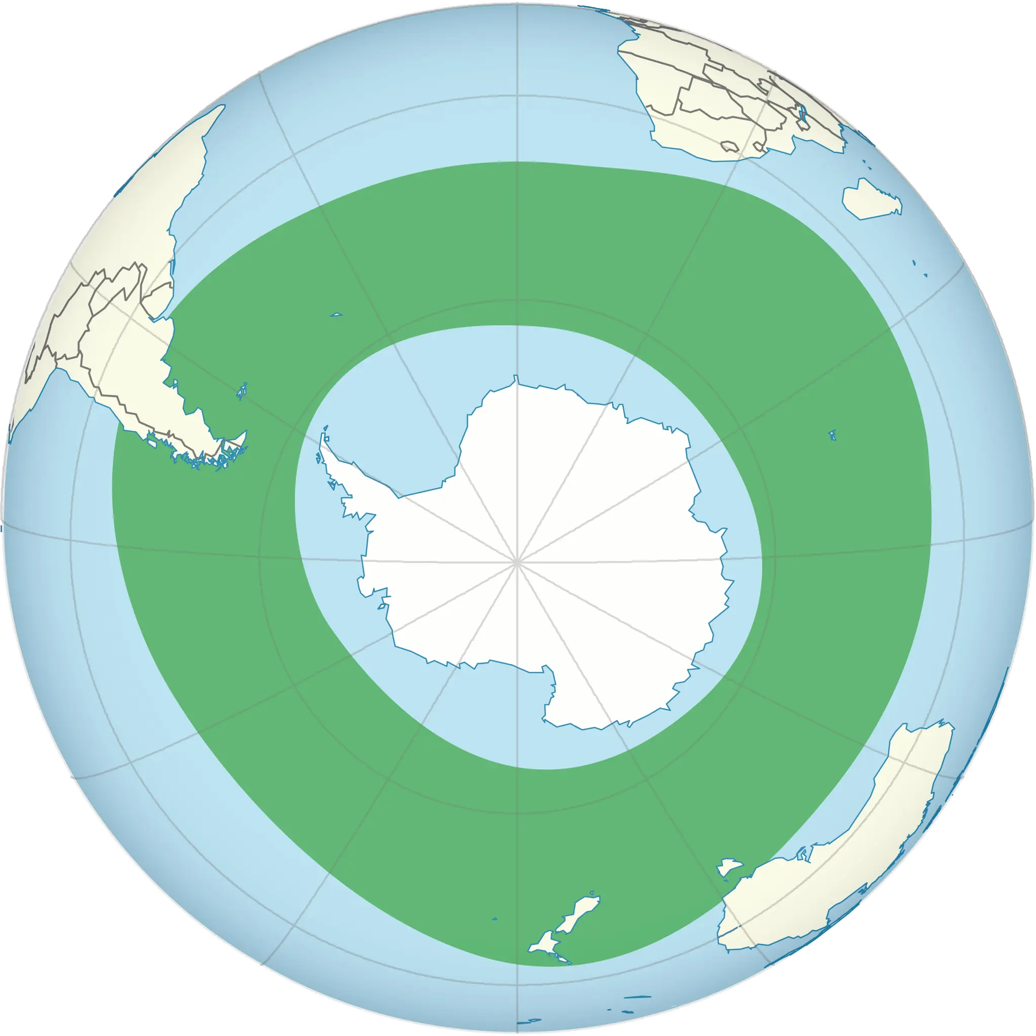 Альбатрос сіроголовий карта середовища проживання