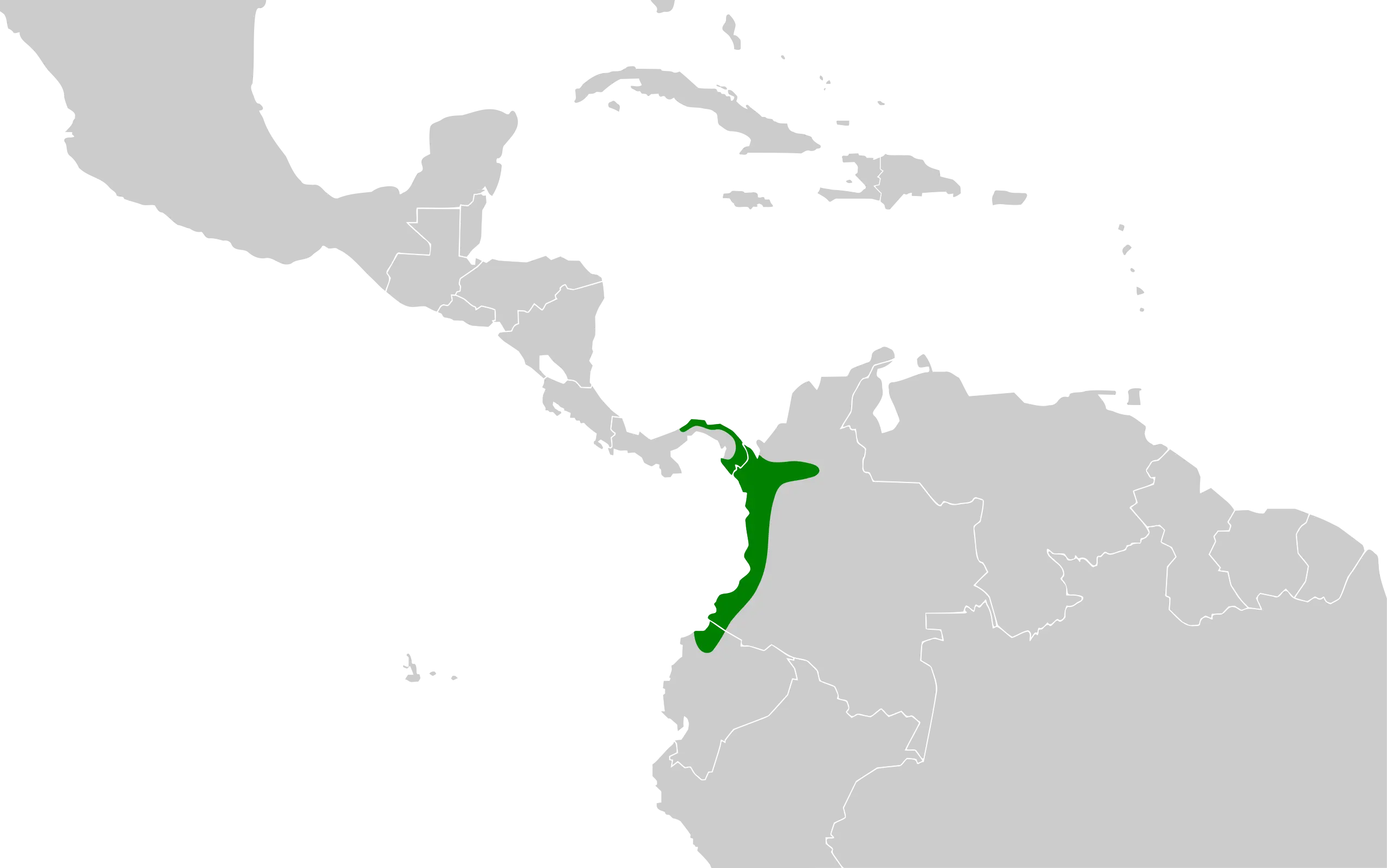 Sapayoa habitat map