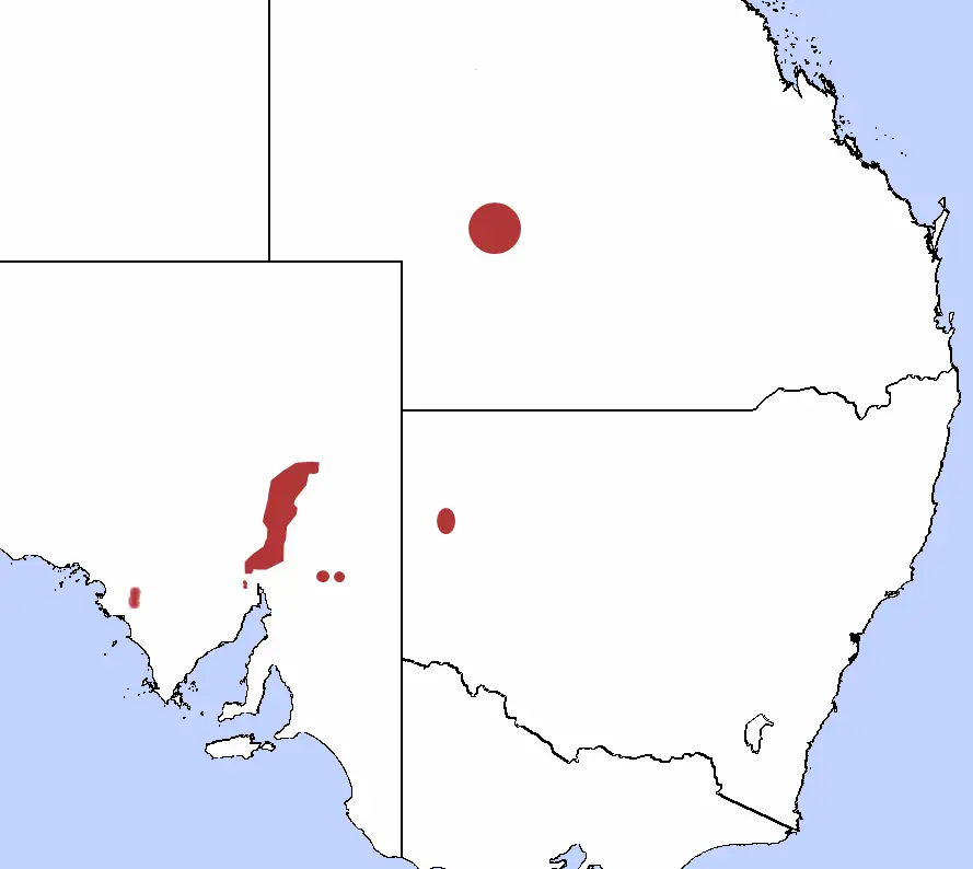 Yellow-Footed Rock-Wallaby habitat map