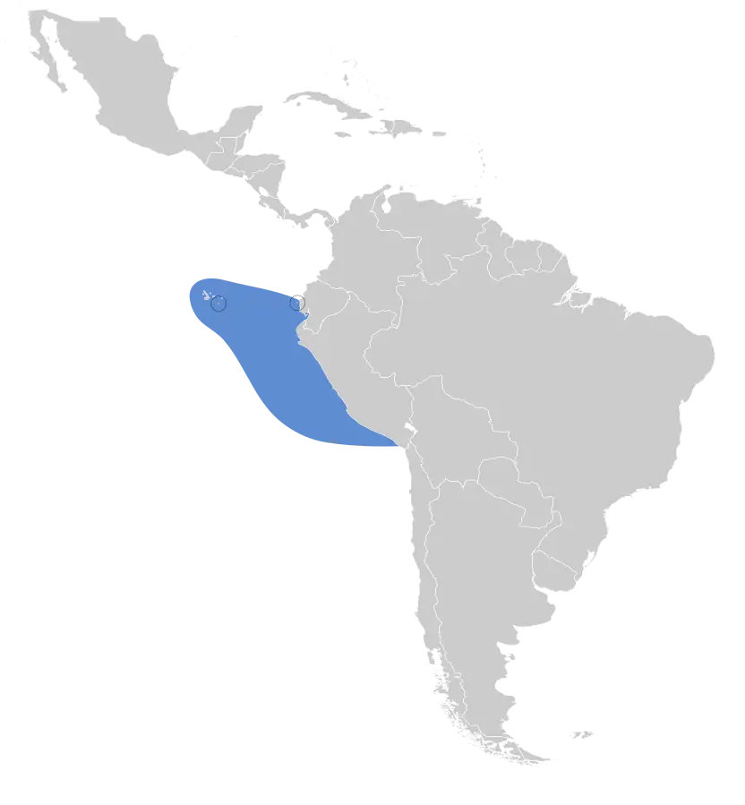 Альбатрос галапагоський карта середовища проживання