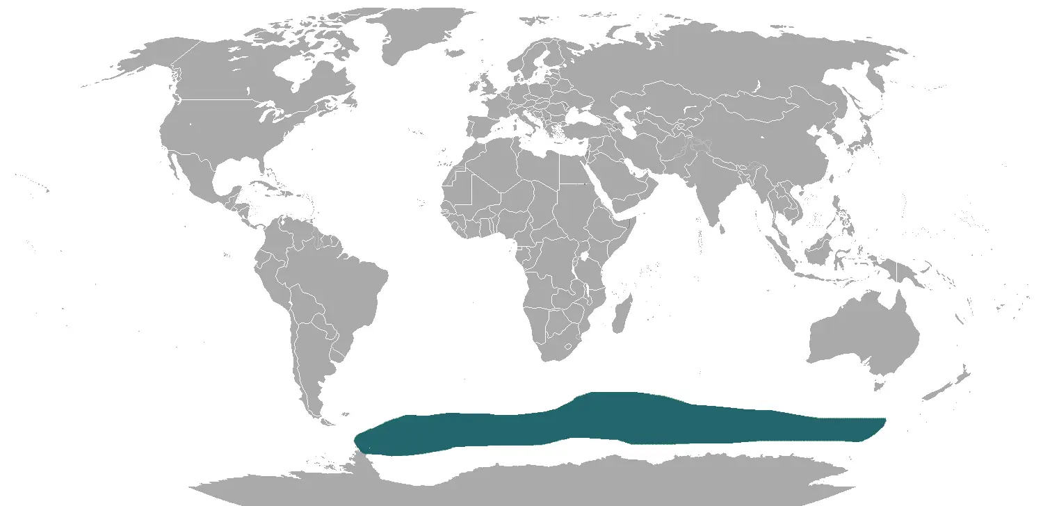 Antarctic Fur Seal habitat map