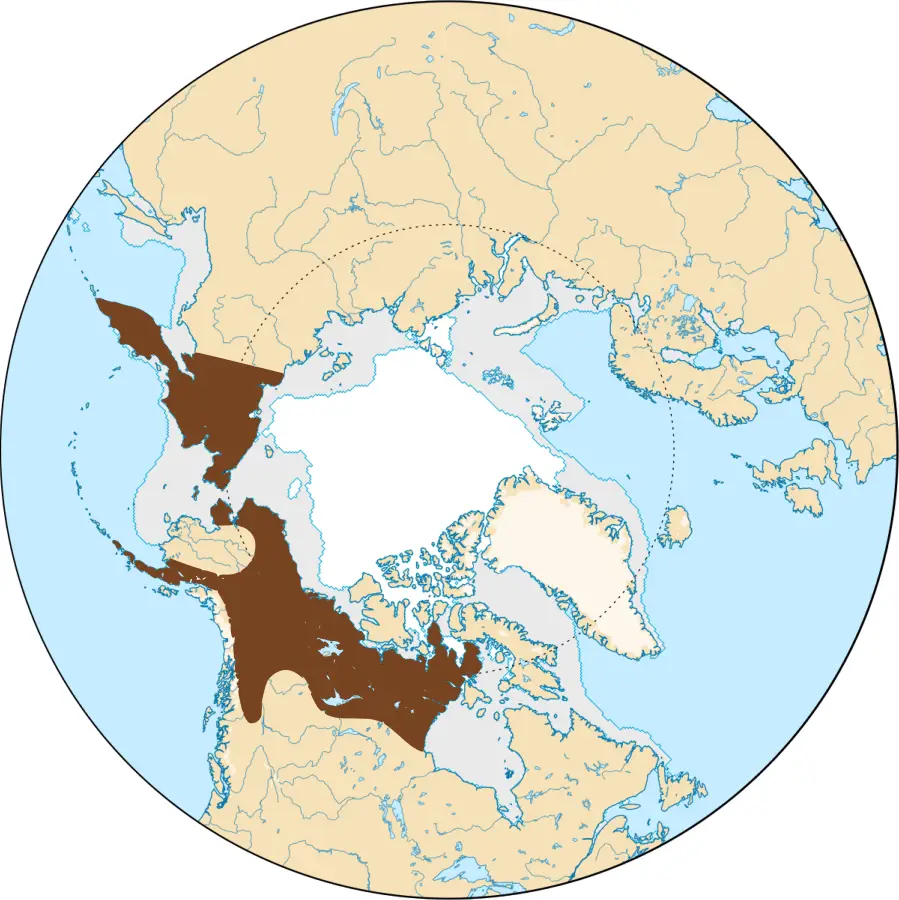 Arctic Ground Squirrel habitat map