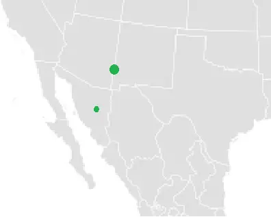 Mexican Gray Wolf habitat map