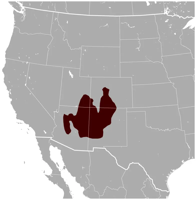 Gunnison's Prairie Dog habitat map
