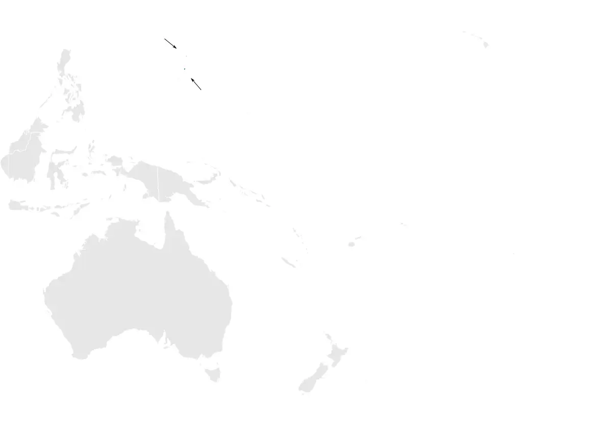 Saipan reed warbler habitat map
