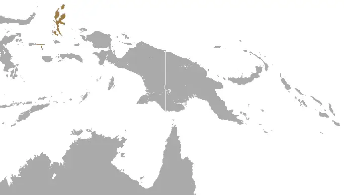 Pteropus caniceps карта середовища проживання